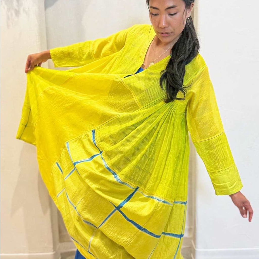 Vibrant Yellow Flowing Dress